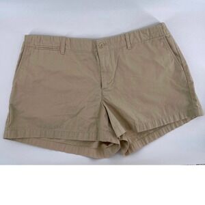 Ralph Lauren Sport Women's Khaki Cotton Chino Shorts Size 12